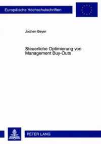 Steuerliche Optimierung Von Management Buy-Outs