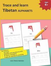 Trace and learn Tibetan ALPHABETS: Tibetan alphabet practice Learn Tibetan Alphabets and Tibetan alphabet pronunciation A perfect handwriting and prac