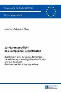 Zur Garantenpflicht Des Compliance-Beauftragten