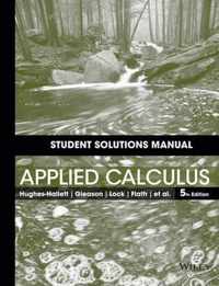 Student Solutions Manual to accompany Applied Calculus