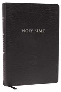 KJV Study Bible, Large Print, Bonded Leather, Black, Thumb Indexed, Red Letter