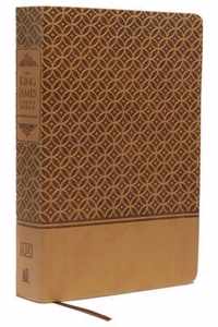 KJV Study Bible, Large Print, Leathersoft, Tan, Thumb Indexed, Red Letter