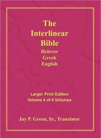 Interlinear Hebrew Greek English Bible, New Testament, Volume 4 of 4 Volumes, Larger Print, Hardcover
