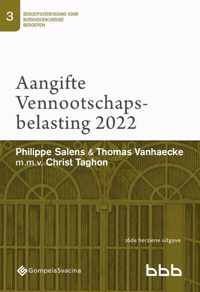 Beroepsvereniging voor Boekhoudkundige Beroepen (BBB)  -   3-Aangifte Vennootschapsbelasting 2022 (gedrukte versie)