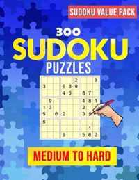 Sudoku Value Pack: 300 Sudoku Variants Puzzle Book Medium to Hard