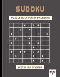 Sudoku Puzzle Buch fur Erwachsene mittel bis schwer Band 2
