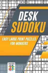 Desk Sudoku Easy Large Print Puzzles for Workers