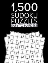 1,500 Sudoku Puzzles Easy To Hardest