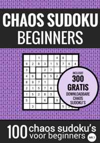 Sudoku Makkelijk: CHAOS SUDOKU - nr. 1 - Puzzelboek met 100 Makkelijke Puzzels voor Volwassenen en Ouderen