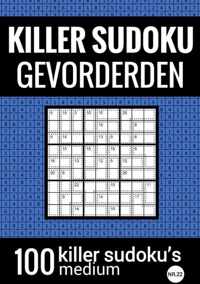 KILLER SUDOKU - Medium - NR.22 - Puzzelboek met 100 Puzzels voor Gevorderden