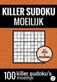 SUDOKU KILLER - Moeilijk - Puzzelboek met 100 Moeilijke Puzzels voor Volwassenen en Ouderen - Sudoku Puzzelboeken - Paperback (9789464656961)