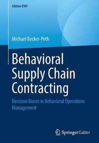 Behavioral Supply Chain Contracting