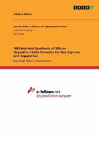 NH3-Assisted Synthesis of Silicon Oxycarbonitride Ceramics for Gas Capture and Separation