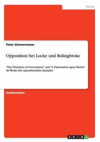 Opposition bei Locke und Bolingbroke