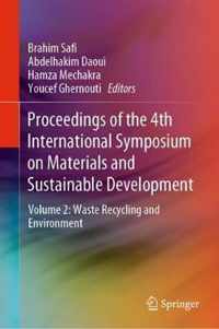 Proceedings of the 4th International Symposium on Materials and Sustainable Development: Volume 2