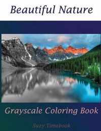 Beautiful Nature Grayscale Coloring Book