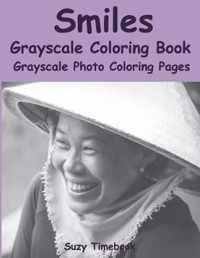 Smiles Grayscale Coloring Book