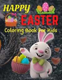 Happy Easter Coloring Book For Kids