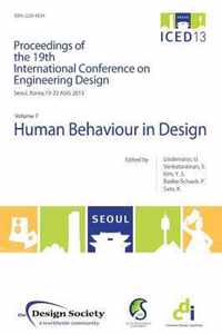 Proceedings of ICED13 Volume 7: Human Behaviour in Design