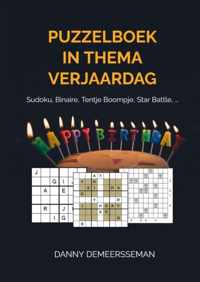 Puzzelboek in thema Verjaardag - Danny Demeersseman - Paperback (9789403678405)