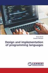 Design and implementation of programming languages