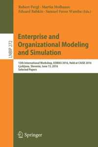 Enterprise and Organizational Modeling and Simulation