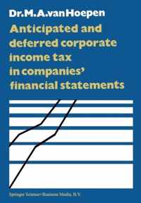 Anticipated and Deferred Corporate Income Tax in Companies' Financial Statements