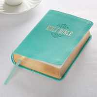 KJV Large Print Compact Teal Red Letters