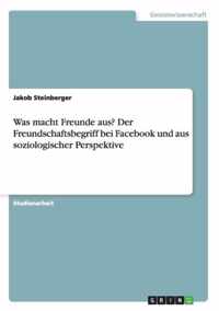 Was macht Freunde aus? Der Freundschaftsbegriff bei Facebook und aus soziologischer Perspektive