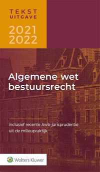 Tekstuitgave Algemene wet bestuursrecht 2021-2022