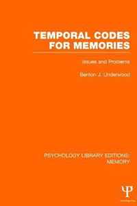 Temporal Codes for Memories (PLE: Memory)