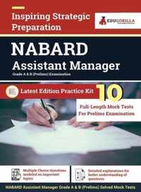 NABARD Assistant Manager Prelims Exam 2021 (Grade A & B) 10 Full-length Mock Tests (Solved) Preparation Kit by EduGorilla