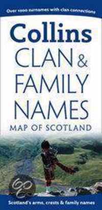 Clan And Family Names Map Of Scotland