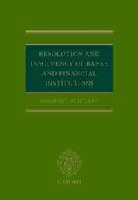 Resolution and Insolvency of Banks and Financial Institutions