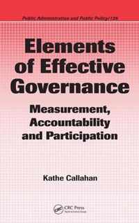 Elements of Effective Governance