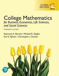 College Mathematics for Business, Economics, Life Sciences, and Social Sciences, Global Edition