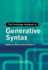 The Cambridge Handbook of Generative Syntax