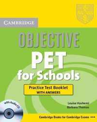 Objective Pet For Schools Practice Test Booklet With Answers With Audio Cd
