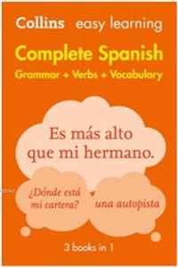 Complete Spanish Grammar Verbs Vocabulary: 3 Books in 1