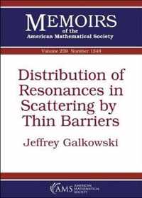 Distribution of Resonances in Scattering by Thin Barriers