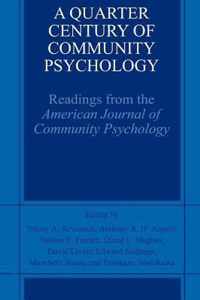 A Quarter Century of Community Psychology