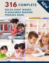 316 Complete Dolch Sight Words Flashcards Reading Phrases Book
