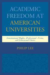 Academic Freedom at American Universities