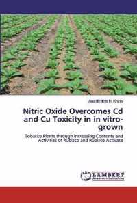 Nitric Oxide Overcomes Cd and Cu Toxicity in in vitro-grown