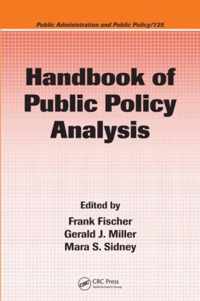 Handbook of Public Policy Analysis