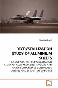 Recrystallization Study of Aluminium Sheets