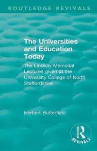 Routledge Revivals: The Universities and Education Today (1962)