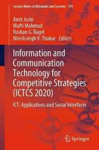 Information and Communication Technology for Competitive Strategies ICTCS 2020