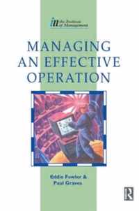 Managing an Effective Operation