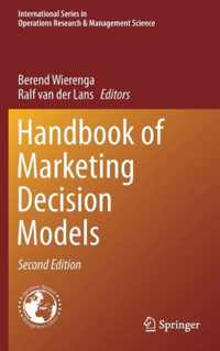 Handbook of Marketing Decision Models